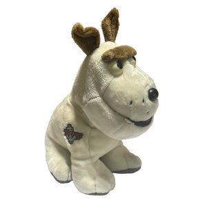 Vintage Tyco 1986 Tuffies Big Mean Bulldog Puppy 17" Plush Doll Toy Animal kids